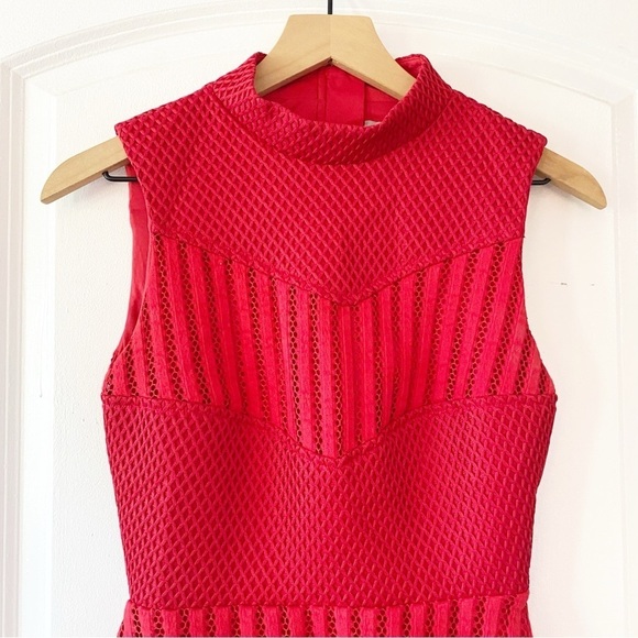 ASOS Red Back Cut Out Mini Dress Christmas Party - Picture 4 of 12